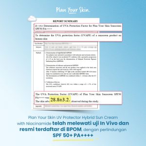 Plan Your Skin SPF 50+ PA++++ Niacinamide Hybrid UV Protector - Approve by BPOM - Image 4